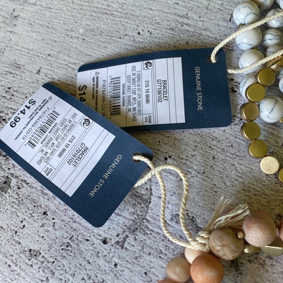 🛍 6 for $35 • NWT Set of 2 Universal Thread Genuine Stone Stretch Bracelet Sets - Picture 8 of 8